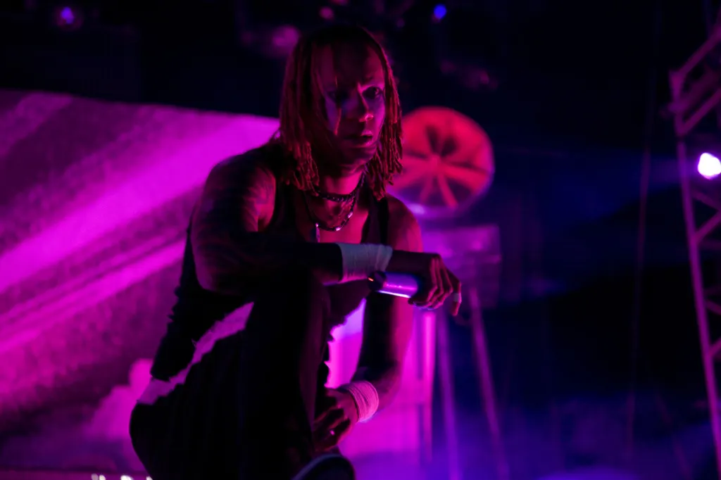The Prodigy performing at Global Gathering 2009